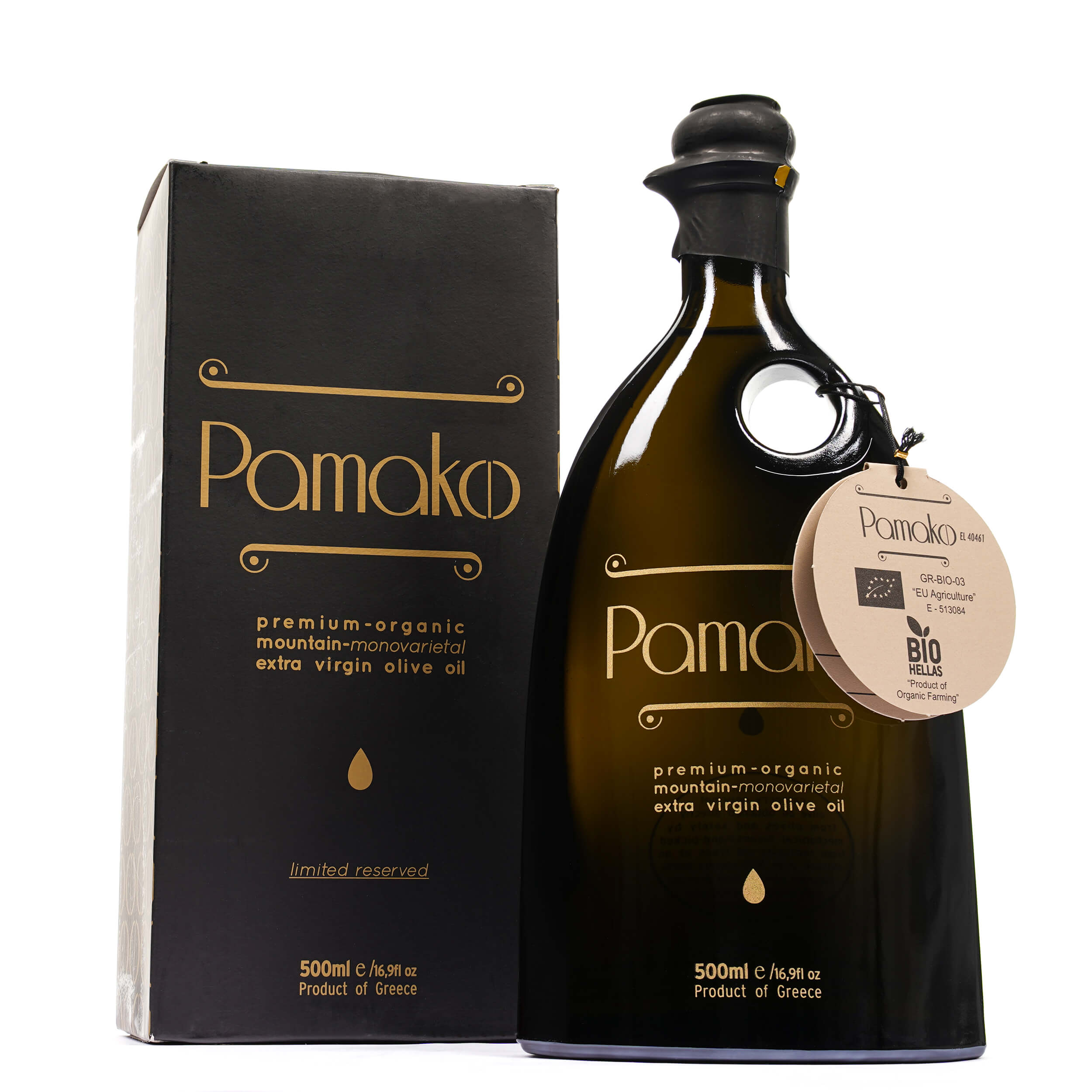 Organic Extra Virgin Olive Oil ‘Pamako’ 500ml- savvasmykonos.gr