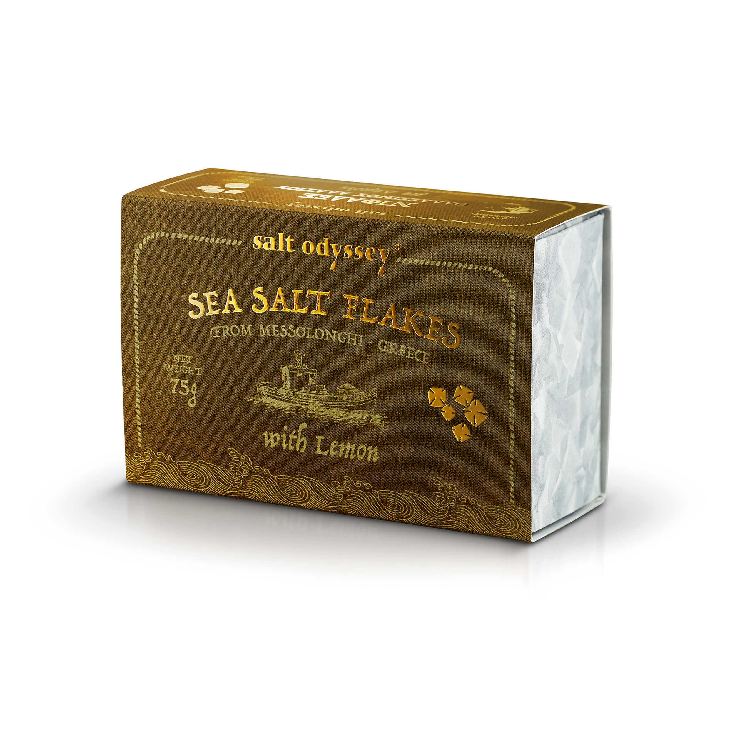 Sea Salt Flakes with Lemon 'Salt Odyssey' 75gr